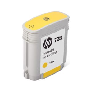 HP 728 gul 40ml blækpatron original F9J61A