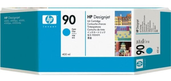 HP 90 cyan blækpatron original HP C5061A.