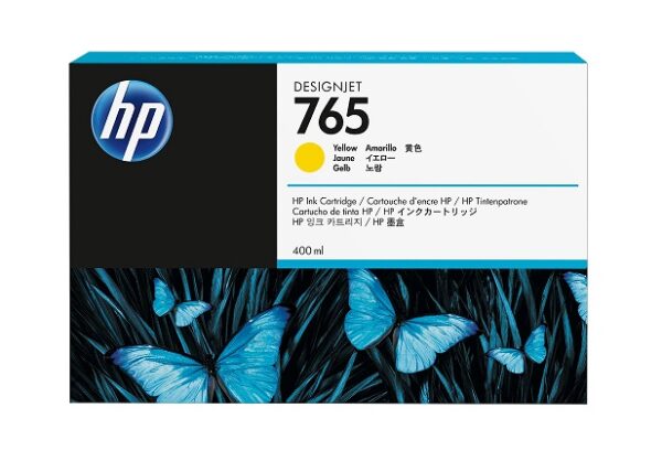 HP 765 gul blækpatron original 400ml HP F9J50A