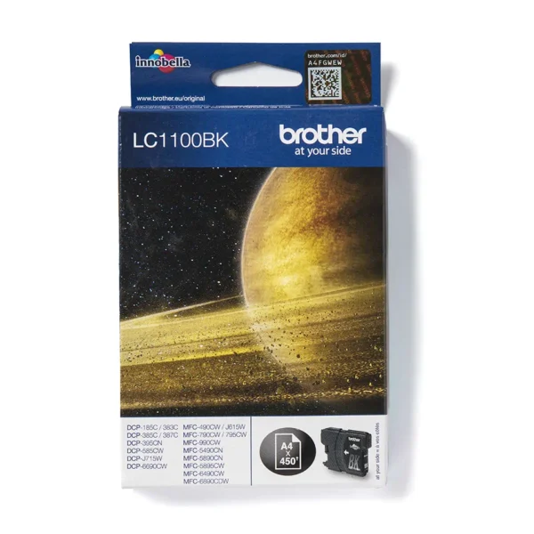 Brother LC1100BK sort blækpatron original 12,1ml