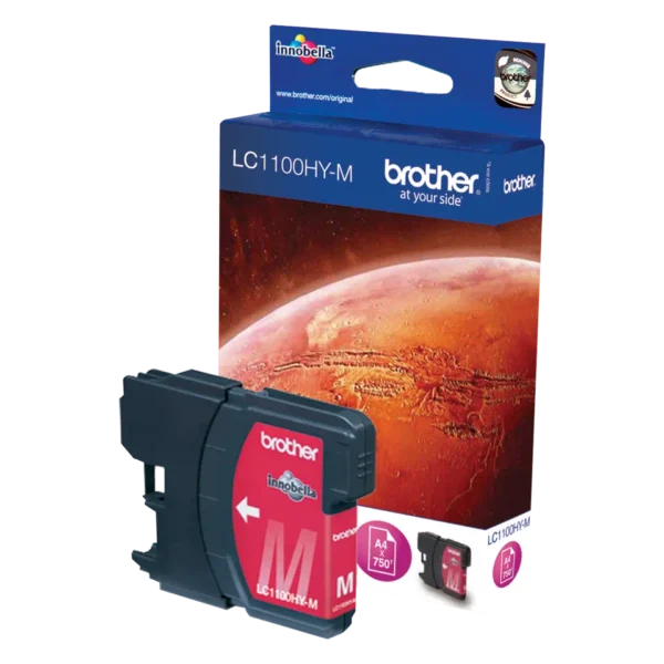 Brother LC1100HYM magenta blækpatron original 10,1ml