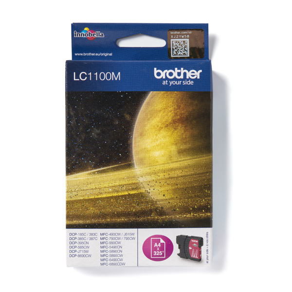 Brother LC1100M magenta blækpatron original 5,5ml